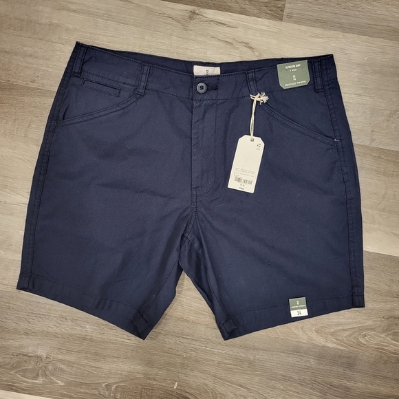 mutual weave Shorts Nwt Mutual Weave Cotton Navy Shorts Poshmark